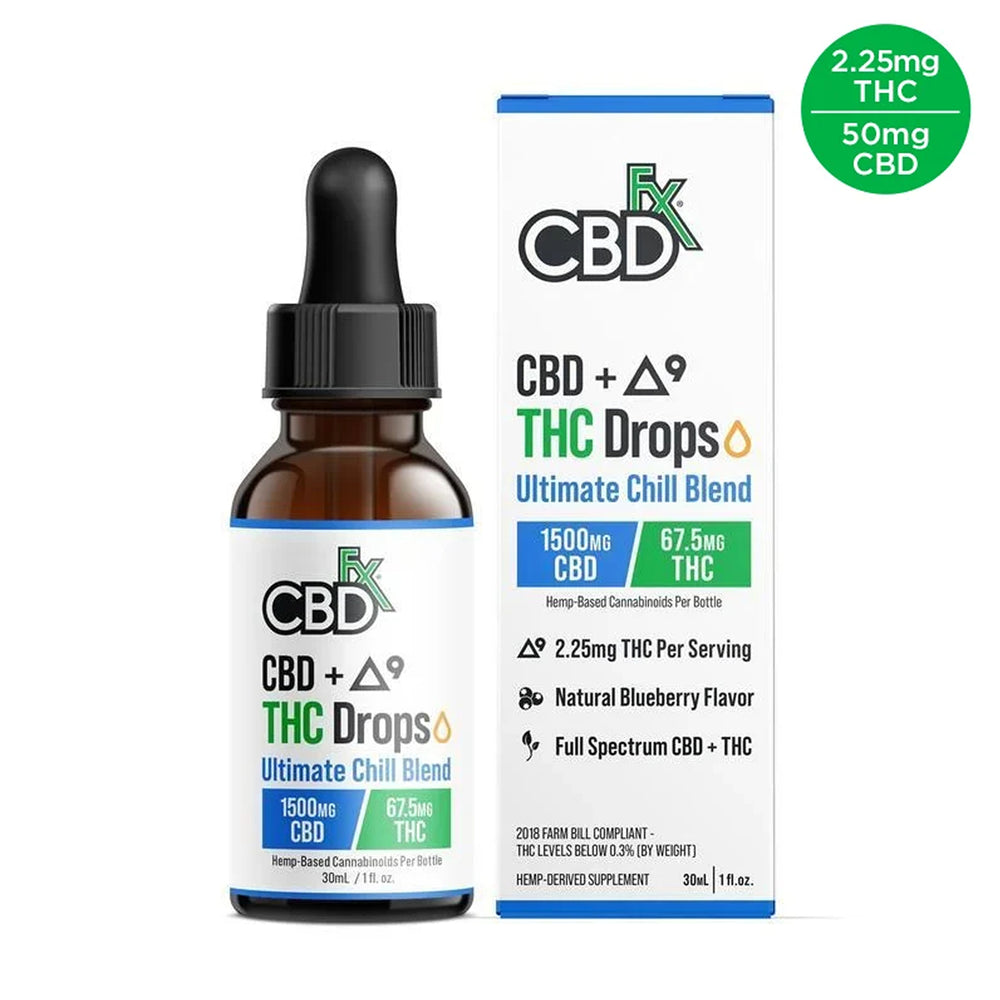 CBDfx Ultimate Chill Blend CBD + Delta-9 THC Drops