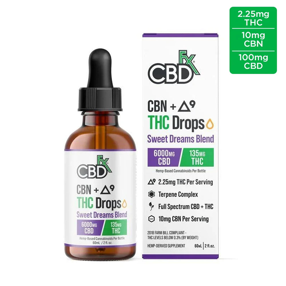 CBDfx Sweet Dreams Blend CBN + Delta-9 THC Drops view 3