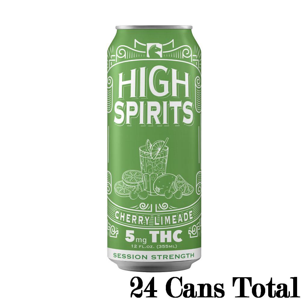High Spirits Cherry Limeade Indica THC Seltzer (5mg Can) view 4