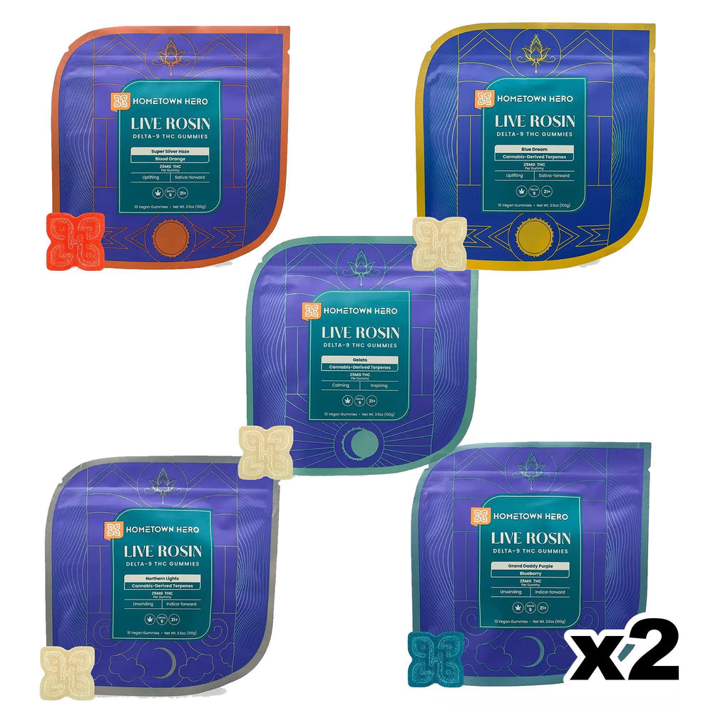 Hometown Hero Delta-9 Live Rosin Gummies view 2