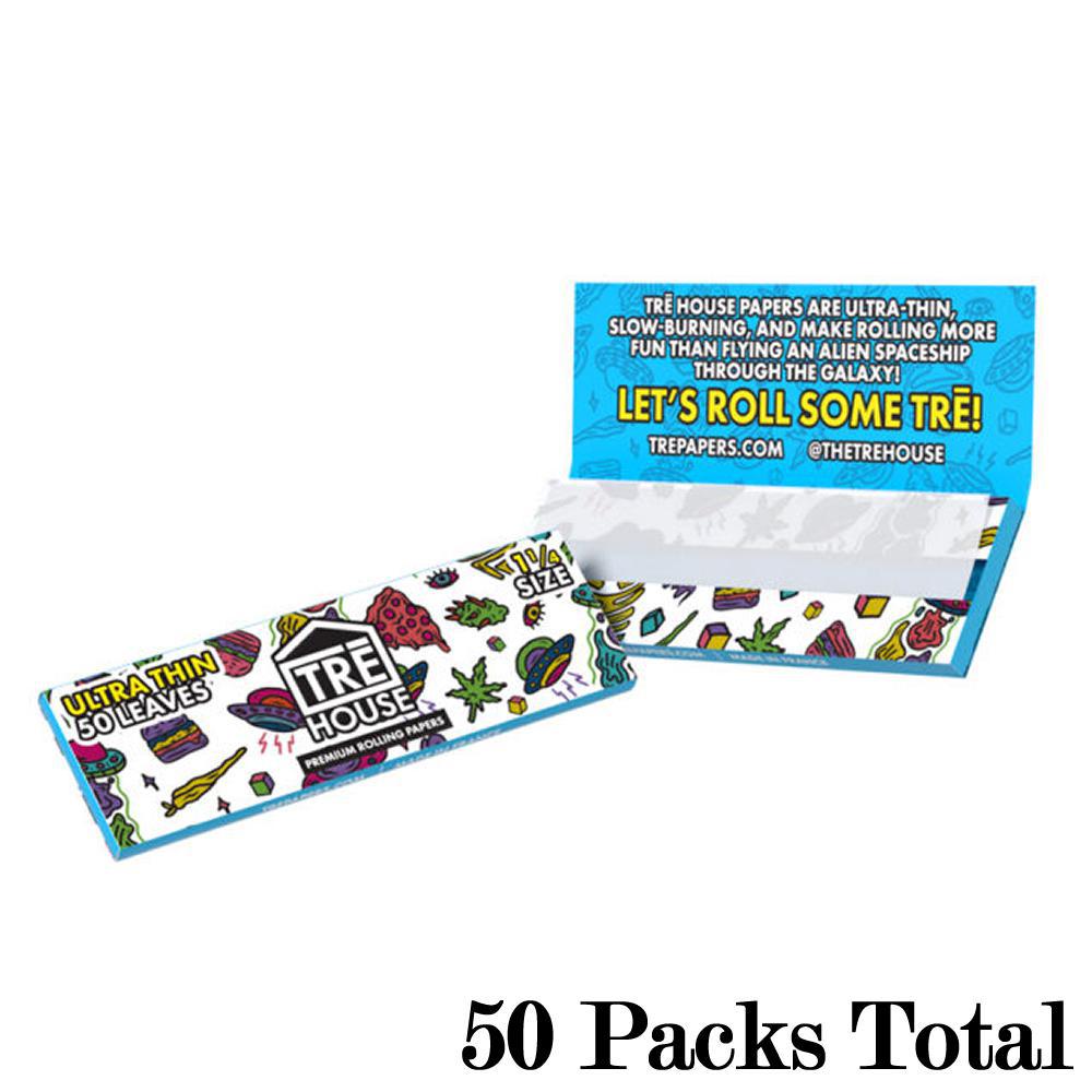 TRE House Premium Rolling Papers Ultra Thin 1 1/4 Size view 2