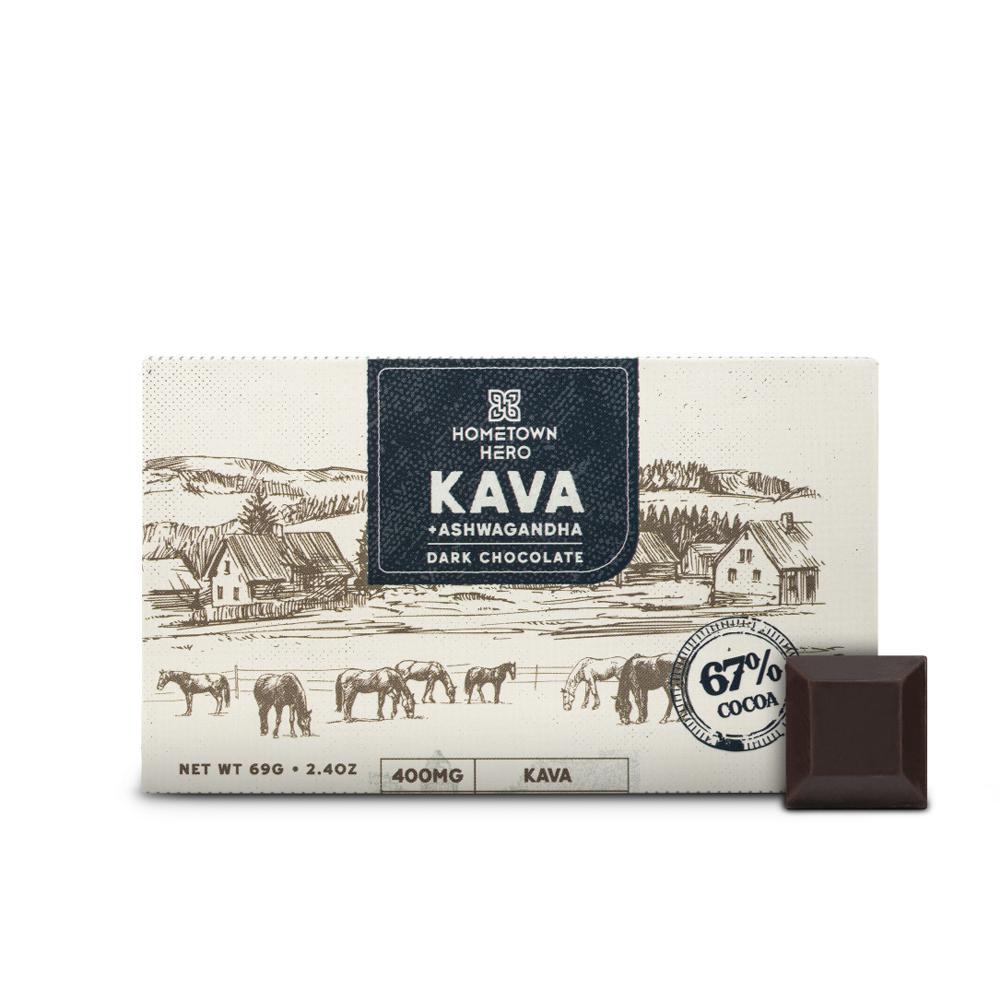 Hometown Hero Kava + Ashwagandha Dark Chocolate (Seasonal Availability)